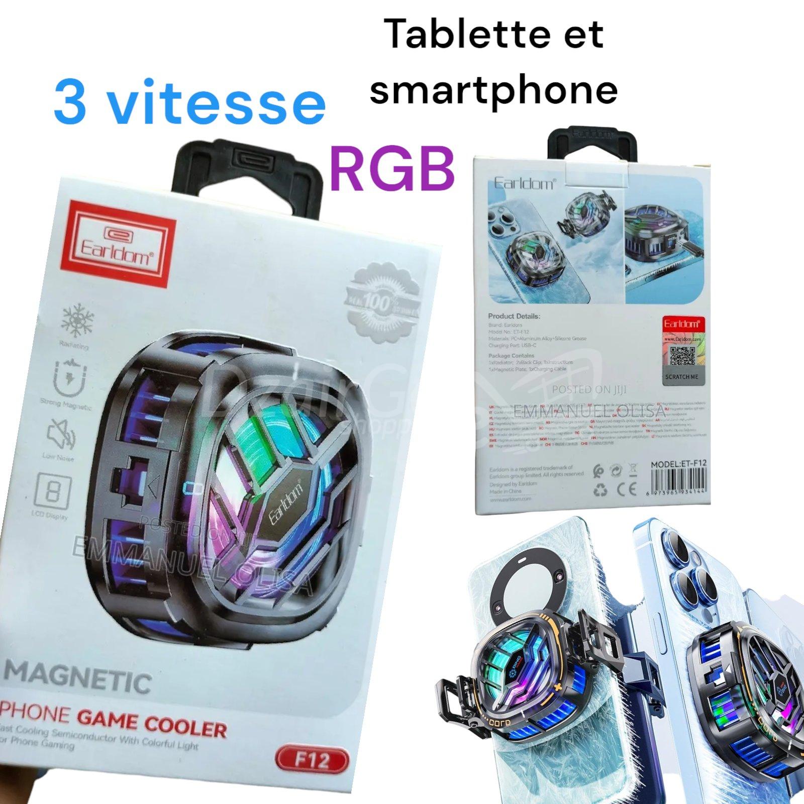 10000مبرjpg2 في 1 للكمبيوتر اللوحي والهاتف الذكي، مبرد سريع مع RGB LED لنظام iOS/Android iPad Samsung Xiaomi إلخ Refroidisseur 2en1 pour tablette et smartphone Radiateur rapide avec  LED RGB  pour iOS/Android iPad Samsung Xiaomi ect, - الصورة 1