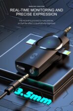 double Microphone Lavalier sans fil 3en1 type c/lightning/auxiliaire original 2.4GHz – Image 6