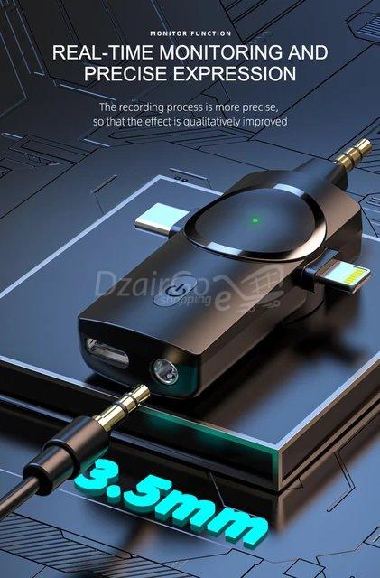 1000015597.jpg double Microphone Lavalier sans fil 3en1 type c/lightning/auxiliaire original 2.4GHz – Image 6