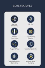 ميكروفون Lavalier لاسلكي مزدوج 3 في 1 من النوع C/Lightning/مساعد أصلي 2.4 جيجا هرتز - الصورة 5