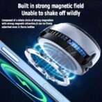 ⁦مبرد مغناطيسي للهاتف المحمول والكمبيوتر اللوحي, مروحة المبرد ذات الحالة الصلبة, للهاتف/iPad/Android/iPhone CX03 MEBRD WOشAحN⁩ - الصورة ⁦4⁩