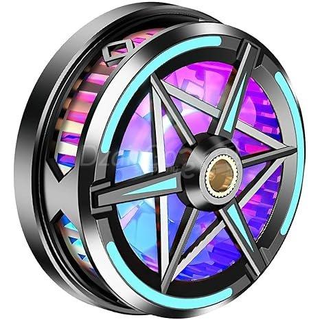 10000مروjpg التبريد للهواتف الذكية ومبرد الرادياتير المغناطيسي مع LED RGB S6 MEBRD SHATف ventilateur de refroidissement  pour smartphone et tablette refroidisseur radiateur magnétique  avec led RGB s6 مبرد الهاتف - الصورة 3