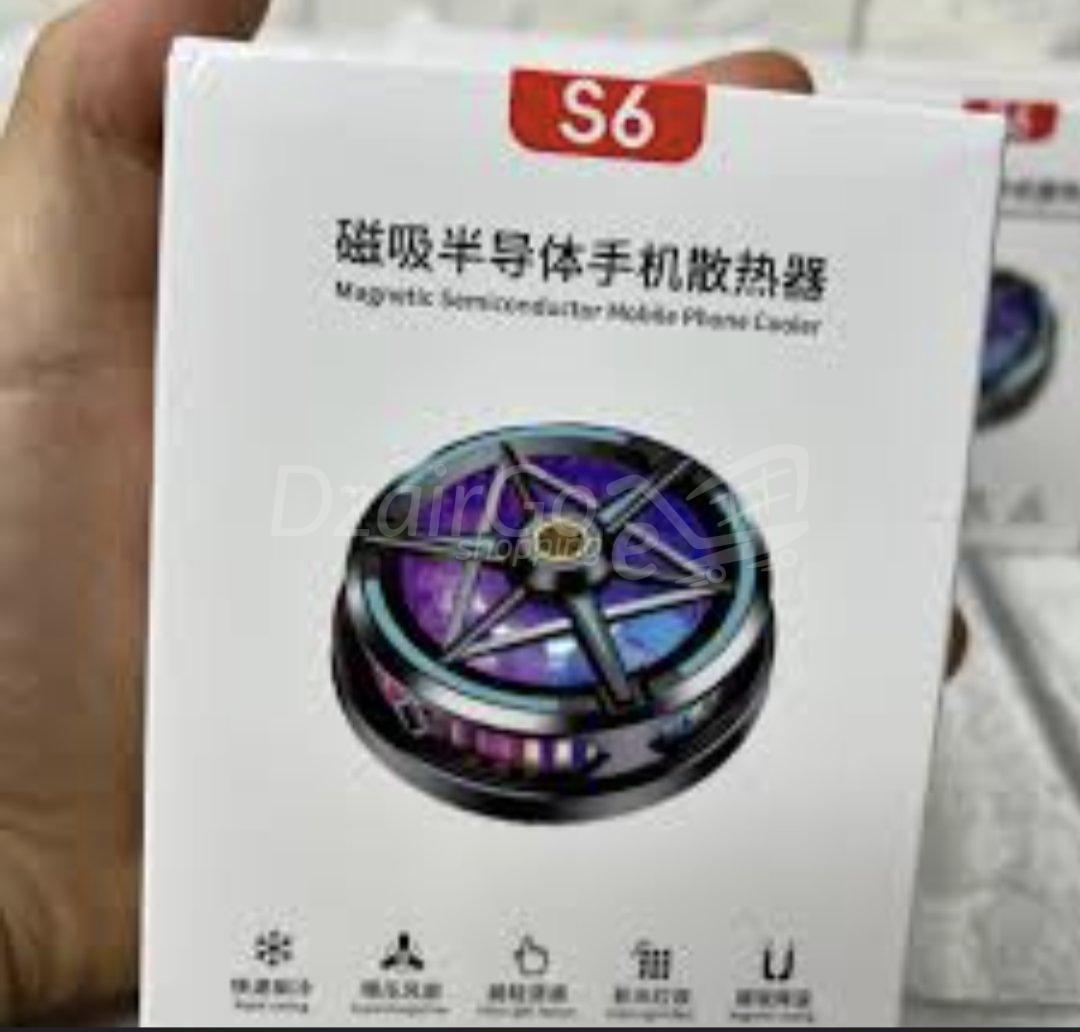 10000مروjpg التبريد للهواتف الذكية ومبرد الرادياتير المغناطيسي مع LED RGB S6 MEBRD SHATف ventilateur de refroidissement  pour smartphone et tablette refroidisseur radiateur magnétique  avec led RGB s6 مبرد الهاتف - الصورة 6