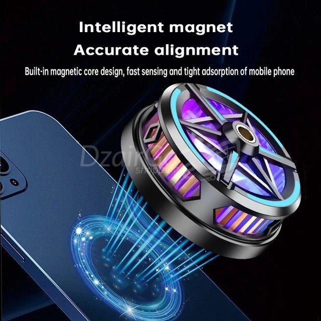 10000مروjpg التبريد للهواتف الذكية ومبرد الرادياتير المغناطيسي مع LED RGB S6 MEBRD SHATف ventilateur de refroidissement  pour smartphone et tablette refroidisseur radiateur magnétique  avec led RGB s6 مبرد الهاتف - الصورة 8