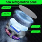 ventilateur de refroidissement pour smartphone et tablette refroidisseur radiateur magnétique avec led RGB s6 مبرد الهاتف – Image 5