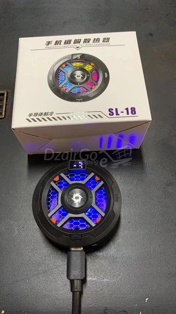 10000مبرjpgللهاتف الذكي والكمبيوتر اللوحي مع ملحق ومشبك مغناطيسي Refroidisseur de smartphone et tablette  avec fixation magnétique et clip,  affichage de la température / radiateur sl 10 مبرد الهاتف - الصورة 3