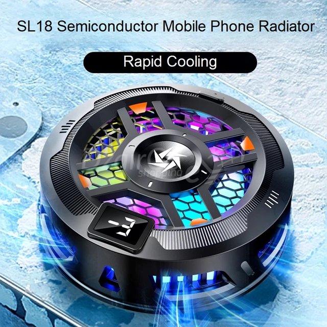 10000مبرjpgللهاتف الذكي والكمبيوتر اللوحي مع ملحق ومشبك مغناطيسي Refroidisseur de smartphone et tablette  avec fixation magnétique et clip,  affichage de la température / radiateur sl 10 مبرد الهاتف - الصورة 4