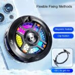 مبرد للهاتف الذكي والكمبيوتر اللوحي مع ملحق ومشبك مغناطيسي,  عرض درجة الحرارة / SL المبرد 10 مبرد الهاتف - الصورة 2