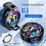 مبرد للهاتف الذكي والكمبيوتر اللوحي مع ملحق ومشبك مغناطيسي,  عرض درجة الحرارة / SL المبرد 10 مبرد الهاتف