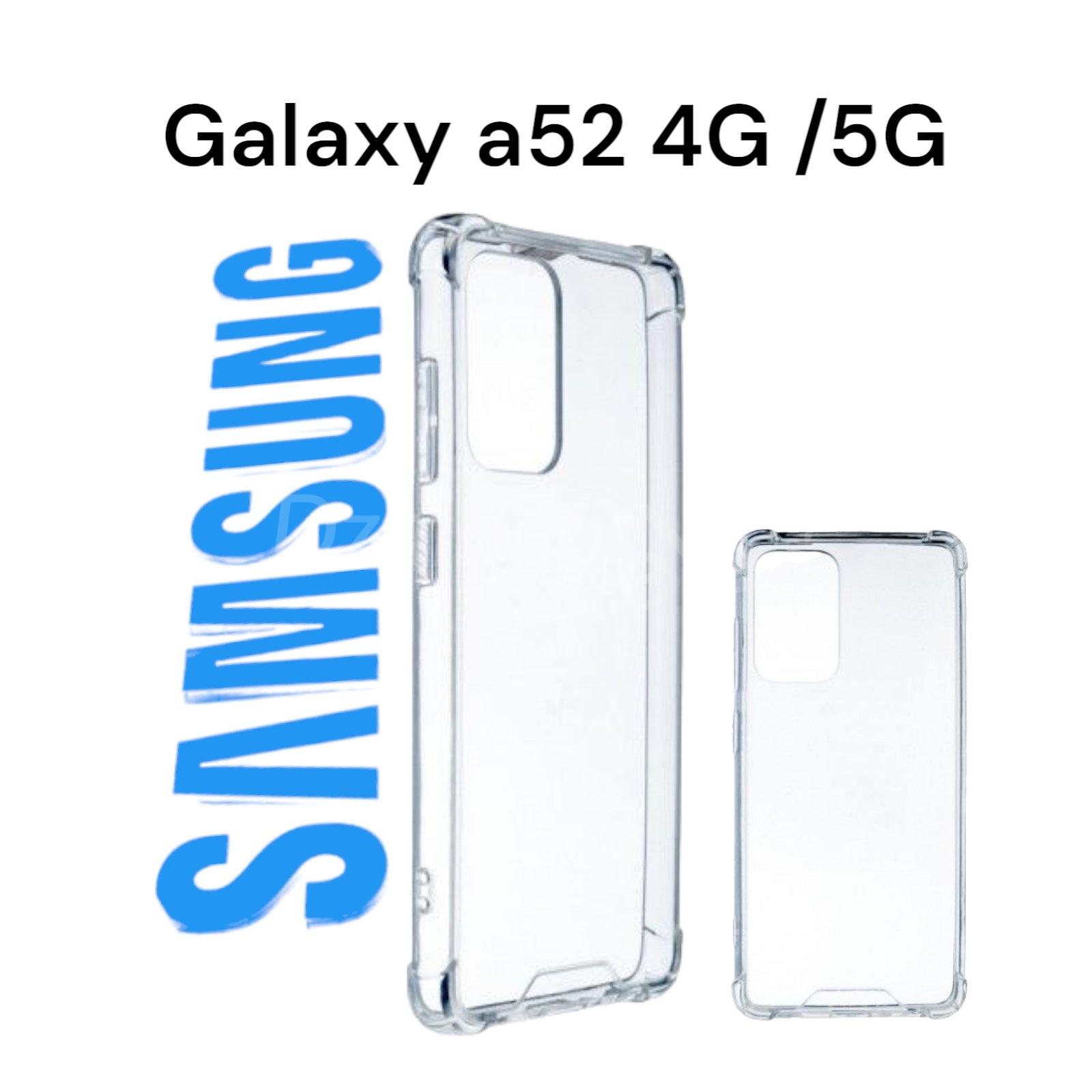 10000حافjpg تي بي يو شفافة وناعمةتمرنونج A52 4G 5G A52s Coque transparente en TPU souple, flexible, résistante aux chocs Samsung A52 4G 5G A52s - الصورة 1