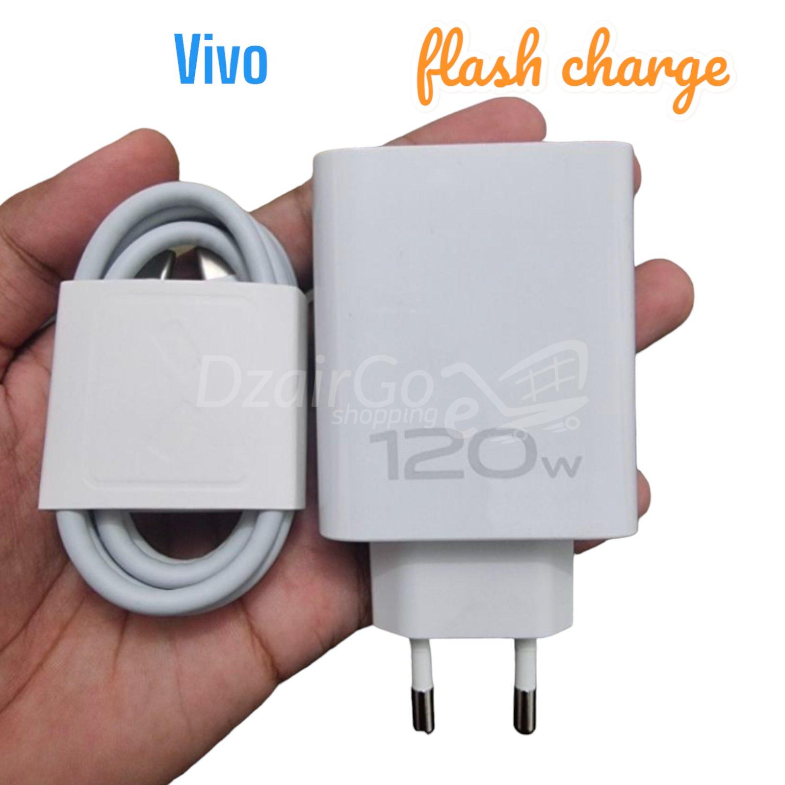 1000017073.jpg Chargeur flash 120 watts avec câble C à C compatible avec Vivo 120w (bonne qualité ) – Image 1