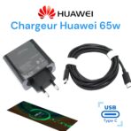 شاحن هواوي الاصلي 100% 65W Supercharge مع كابل USB C الخاص به / اكتب ج / الهاتف الذكي/الكمبيوتر المحمول/الكمبيوتر اللوحي