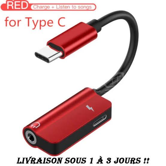 img_4430 Adaptateur Jack type C auxiliaire jack 2 en 1 MacBook iPad smartphone sx-09 – Image 3