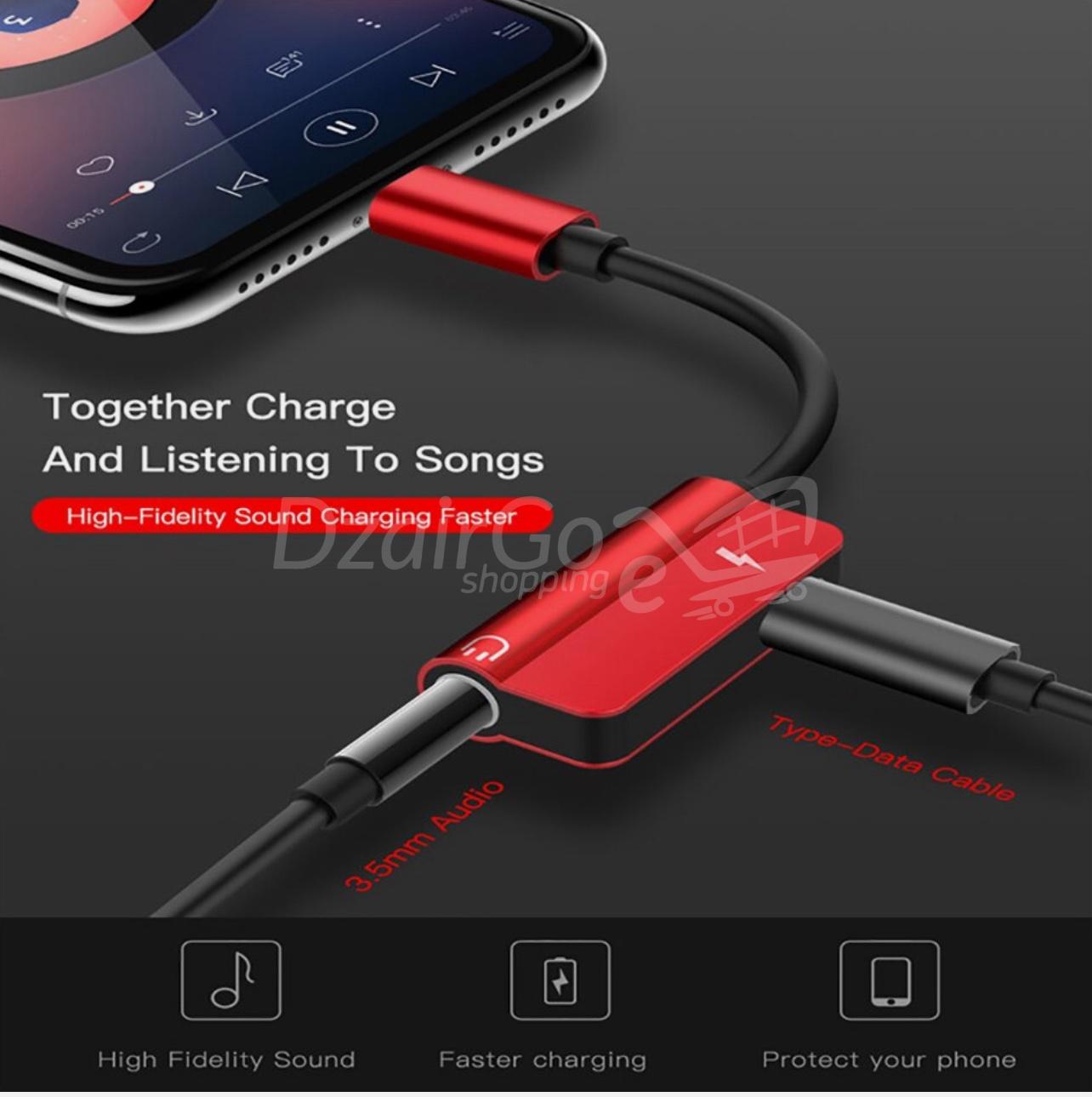 img_4432 Adaptateur Jack type C auxiliaire jack 2 en 1 MacBook iPad smartphone sx-09 – Image 4