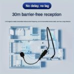 Double Microphone Mico-Casque Sans Fil Auxiliaire 3.5 mm  K36 – Image 4