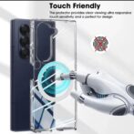 Coque MagSafe magnétique pour Samsung Galaxy Z FOLD6 transparente antichoc, chargement sans fil,  pour Z fold  6 – Image 4