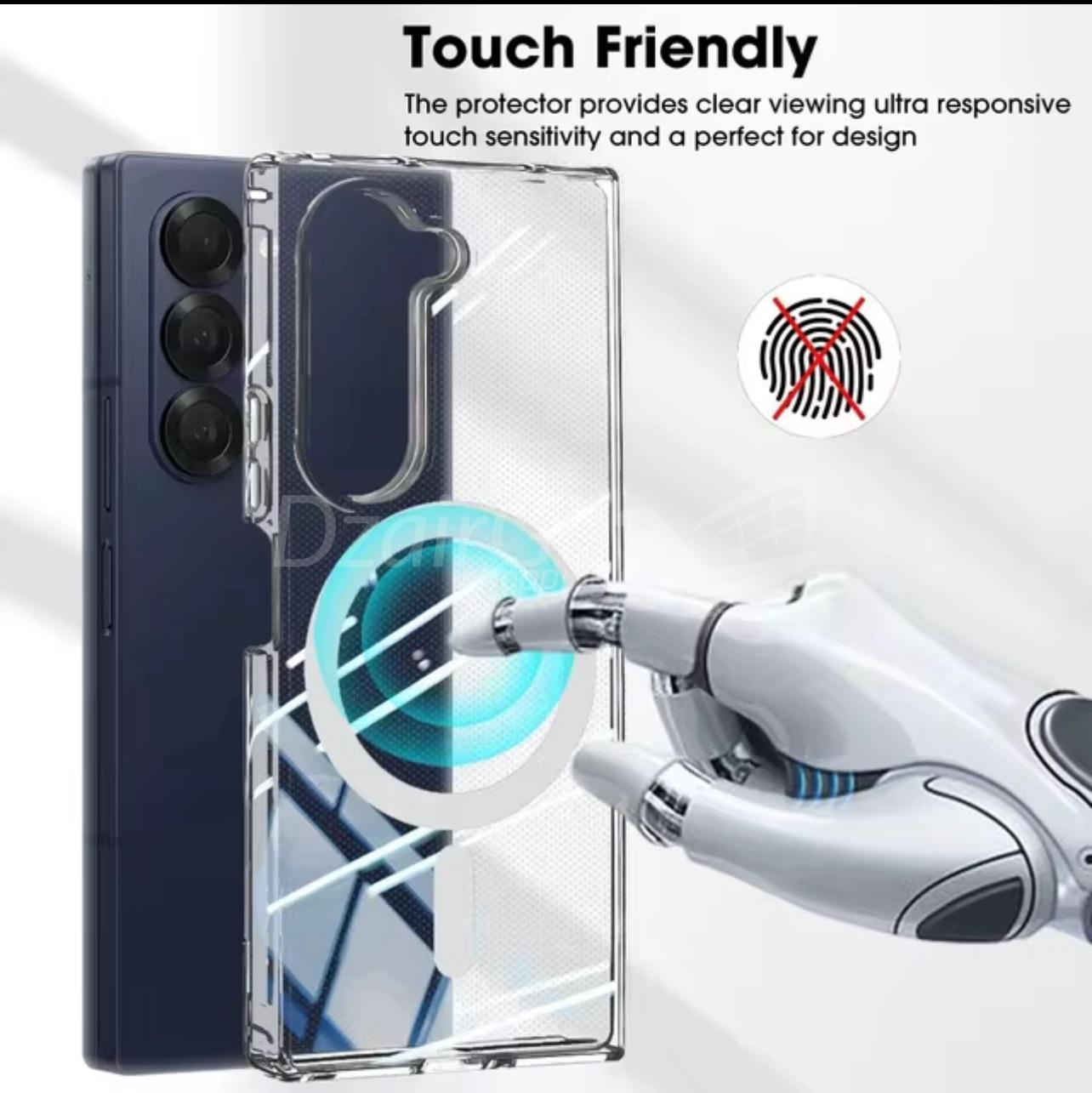 img_9009 Coque MagSafe magnétique pour Samsung Galaxy Z FOLD6 transparente antichoc, chargement sans fil,  pour Z fold  6 – Image 4