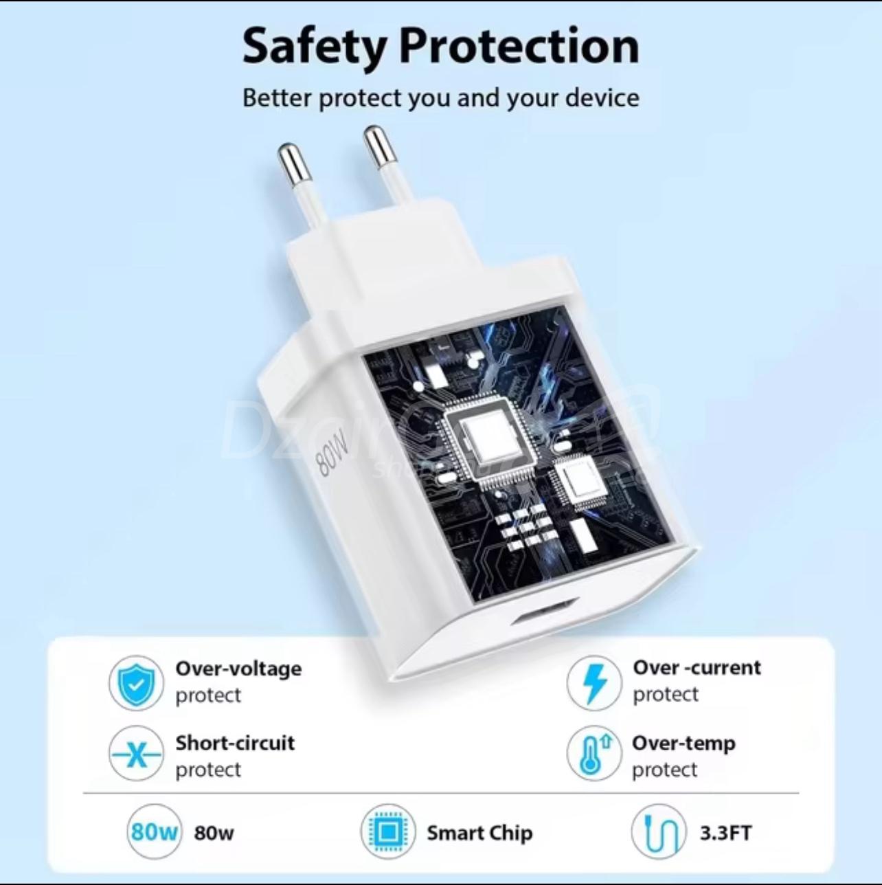 img_9026-2 Chargeur 80W rapide avec câble USB C 1M SuperVOOC Charge pour OnePlus origine usine – Image 4