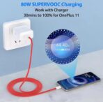 Chargeur 80W rapide avec câble USB C 1M SuperVOOC Charge pour OnePlus origine usine – Image 3