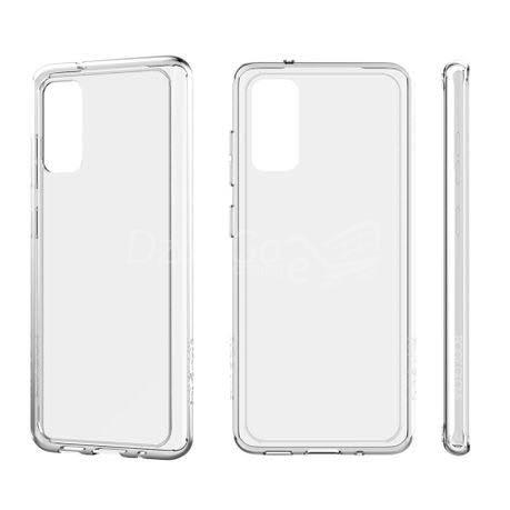 Coque de téléphone S20 de luxe antichoc transparente, étui de protection antichoc en TPU avec dos rigide pour Samsung Galaxy S20