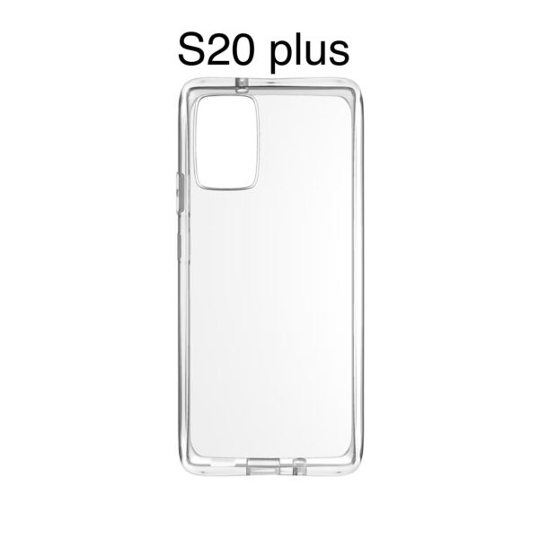 Coque de téléphone S20+ de luxe antichoc transparente, étui de protection antichoc en TPU avec dos rigide pour Samsung Galaxy S20 plus