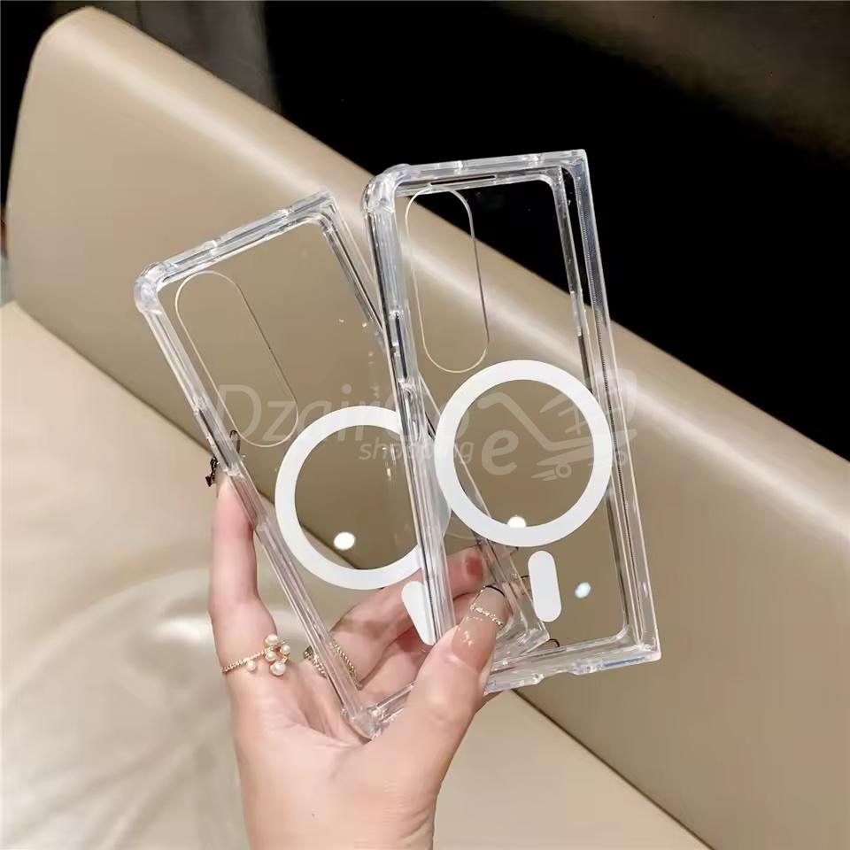 img_1290 Coque Magsafe Compatible Samsung Galaxy Z Fold 4 5G - Transparent magnétique z fold4 – Image 2