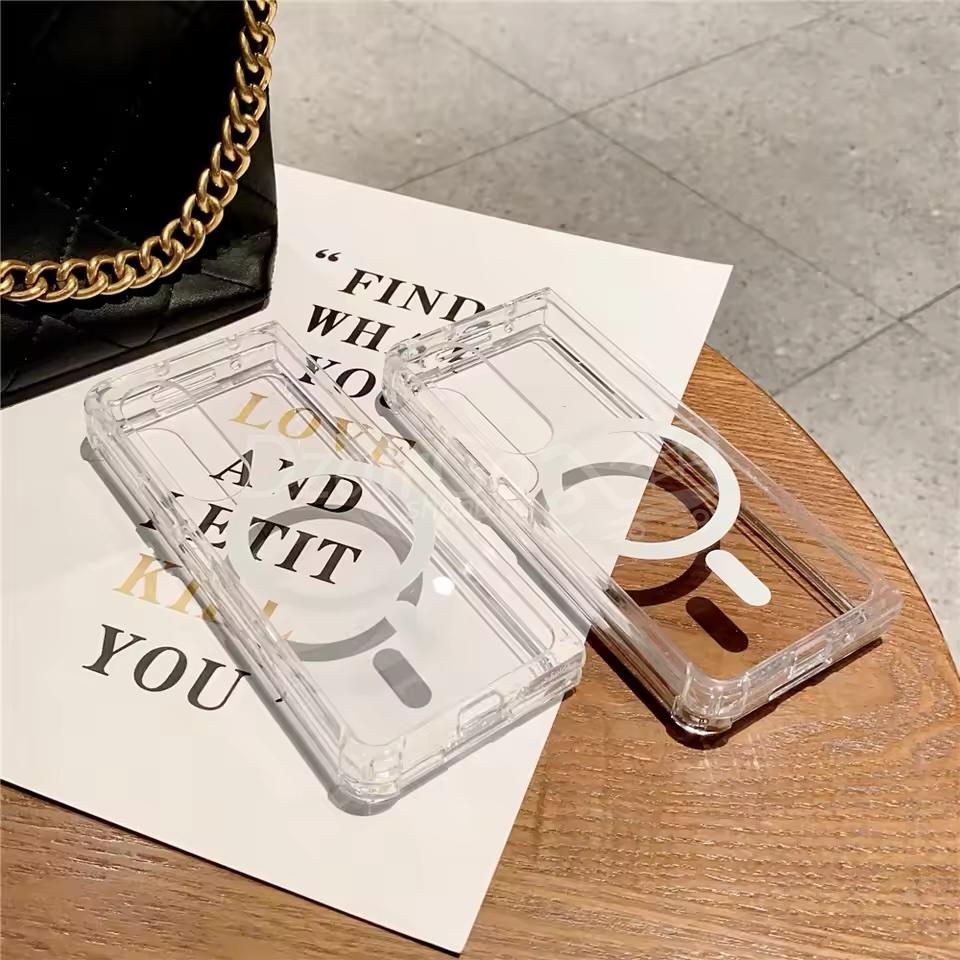 img_1291 Coque Magsafe Compatible Samsung Galaxy Z Fold 4 5G - Transparent magnétique z fold4 – Image 5
