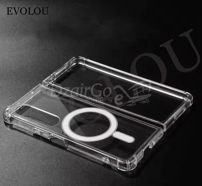 img_1294 Coque Magsafe Compatible Samsung Galaxy Z Fold 4 5G - Transparent magnétique z fold4 – Image 3