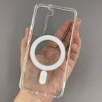 Coque magnétique pour Samsung Galaxy S22 Slim Magsafe ,Protection Antichoc Transparent