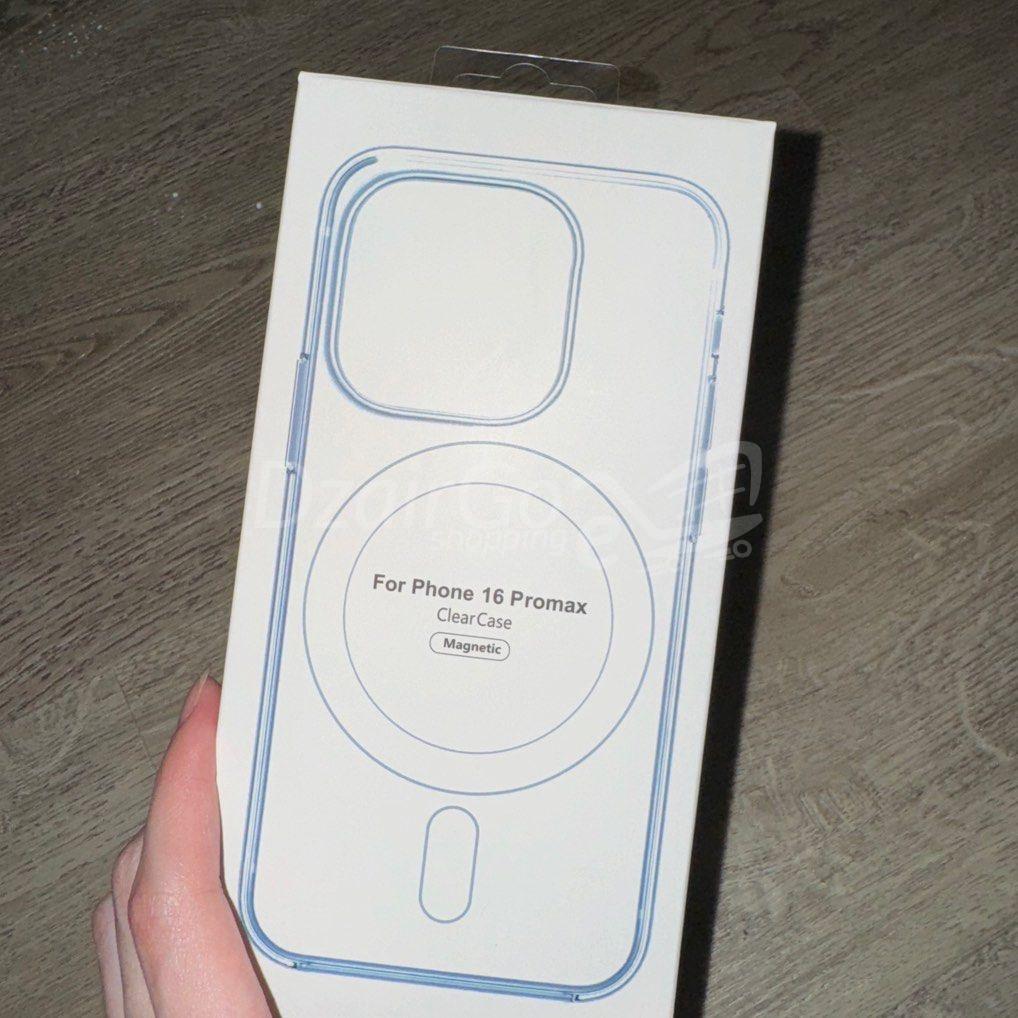 img_1453تمهيد MagSafe الشفاف لجهاز iPhone6pro ماكس coque MagSafe transparente iPhone 16 pro Max magsafe 16pro Max - الصورة 1