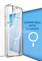 ⁦غلاف مغناطيسي لـ Samsung Galaxy S22 Slim Magsafe ,حماية صدمة شفافة⁩ - الصورة ⁦2⁩