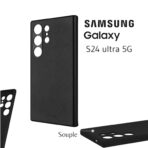 Coque pour Samsung Galaxy S24 ULTRA 5G , souple Matt dos antichoc s 24 ultra