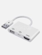 Adaptateur USB 2.0 + USB Type C vers HDMI H74C Câble de chargement de mise en miroir HDTV 1080P – Image 6