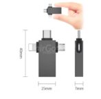 Adaptateur OTG 3 في 1 اكتب C مقابل Lightning Miمحول OTGonvertisseur, مناسبة لمفاتيح التلفزيون الوسائط, SX-39 هواتف أو أقراص - الصورة 2