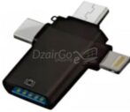 ⁦Adaptateur OTG 3 في 1 اكتب C مقابل Lightning Miمحول OTGonvertisseur,  مناسبة لمفاتيح التلفزيون الوسائط, SX-39 هواتف أو أقراص⁩ - الصورة ⁦7⁩