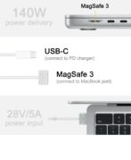 USB Type-C إلى Magsafe Loading Cable 3 (2 م) صب Apple Macbook Air / طليعة - الصورة 2