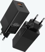 Chargeur domestique gevo GaN pro 65W - 2 Portes Chargeur Qualcomm 3.0 & 1X USB C PD 3.0 - Chargeur puissant - Multiport 65 w