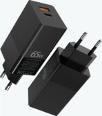 Chargeur domestique gevo GaN pro 65W - 2 Portes Chargeur Qualcomm 3.0 & 1X USB C PD 3.0 - Chargeur puissant - Multiport 65 w