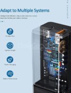 Chargeur domestique gevo  GaN pro 65W - 2 Portes Chargeur Qualcomm 3.0 & 1X USB C PD 3.0 - Chargeur puissant - Multiport 65 w – Image 2