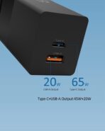 Chargeur domestique gevo GaN pro 65W - 2 Portes Chargeur Qualcomm 3.0 & 1X USB C PD 3.0 - Chargeur puissant - Multiport 65 w – Image 5