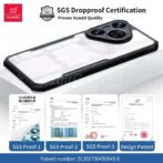 ⁦Xundd-protective for Huawei p70 70 برو بلس . حالة الوسادة الهوائية المضادة, حماية كاميرا الكمبيوتر + تي بي يو, غطاء خلفي شفاف Xundo⁩ - الصورة ⁦5⁩
