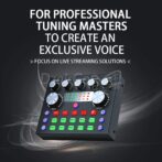 Kits de Microphone BM800 avec Carte Son v8s en Direct RGB , Bras de Suspension en Ciseaux, Support Antichoc et Filtre Anti-Pop – Image 3