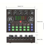 Kits de Microphone BM800 avec Carte Son v8s en Direct RGB , Bras de Suspension en Ciseaux, Support Antichoc et Filtre Anti-Pop – Image 6