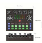مجموعات ميكروفون BM800 مع بطاقة الصوت الحية RGB , ذراع التعليق في مقص, دعم مضاد للمرشح ومرشح مكافحة البوب - الصورة 6