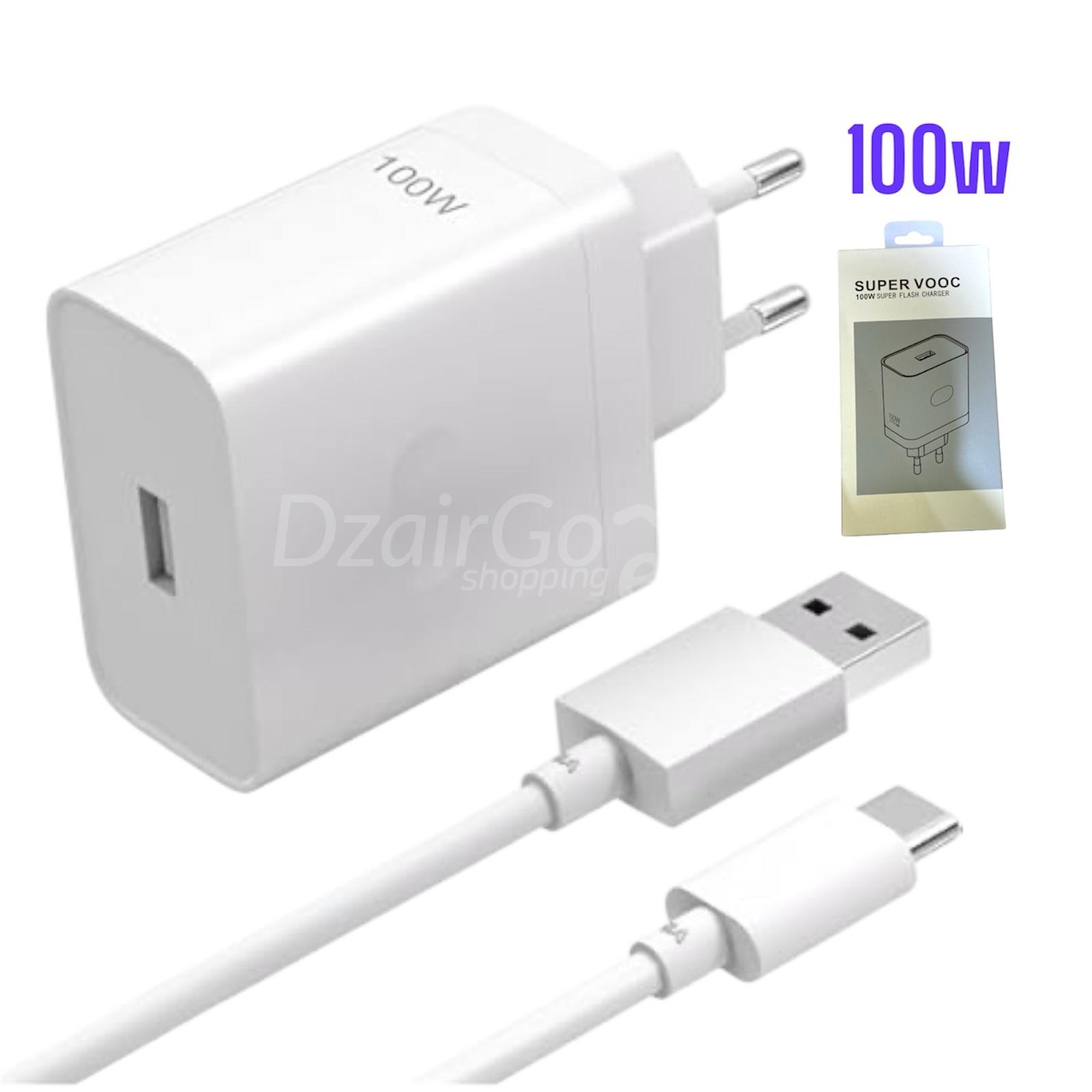 photoroom_20250216_233531 Chargeur complet SUPERVOOC 100W Blanc avec câble tc / usine – Image 1