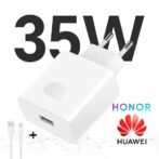 الشاحن المتنقل تكريم Supercharge 35 W مع منفذ نوع واحد من نوع usb مع كابل أصلي