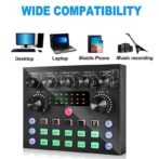 Carte de son Bluetooth v8s RGB avec écran ,type c model 2025 (sans microphone)