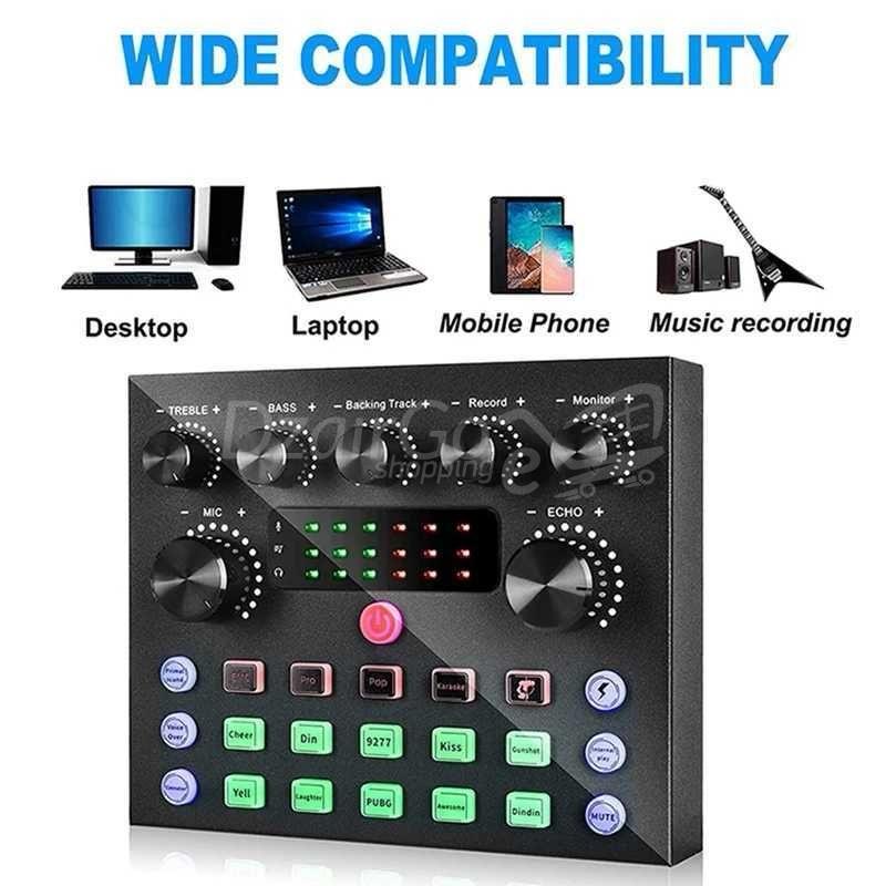 img_4264 Carte de son Bluetooth v8s RGB avec écran ,type c model 2025 (sans microphone) – Image 1