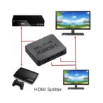 ⁦Répartiteur HDMI 4K Full HD 1080p, 1 × 2 محول فيديو HDMI, المضخم / الخائن⁩ - الصورة ⁦6⁩