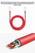 Câble de charge rapide USB C /type c 12A Super VOOC Dart 240 W 160 W 150 W 12 A pour OnePlus /REALME/oppo – Image 3